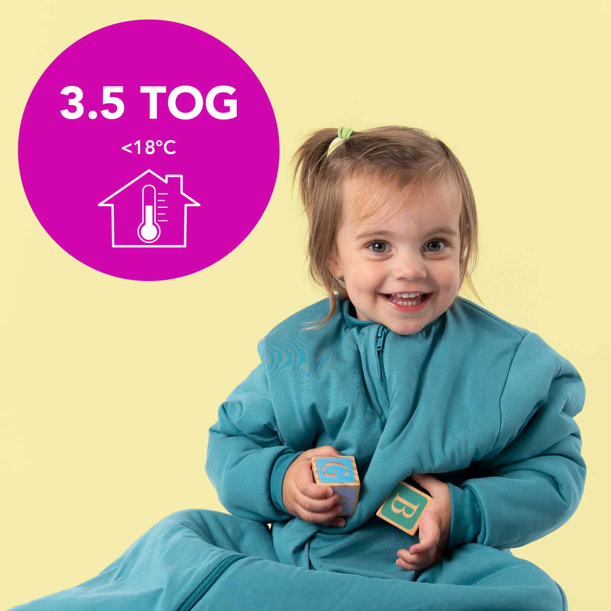 Plain Sleeping Bag 3.5 TOG_Teal_TOG_473