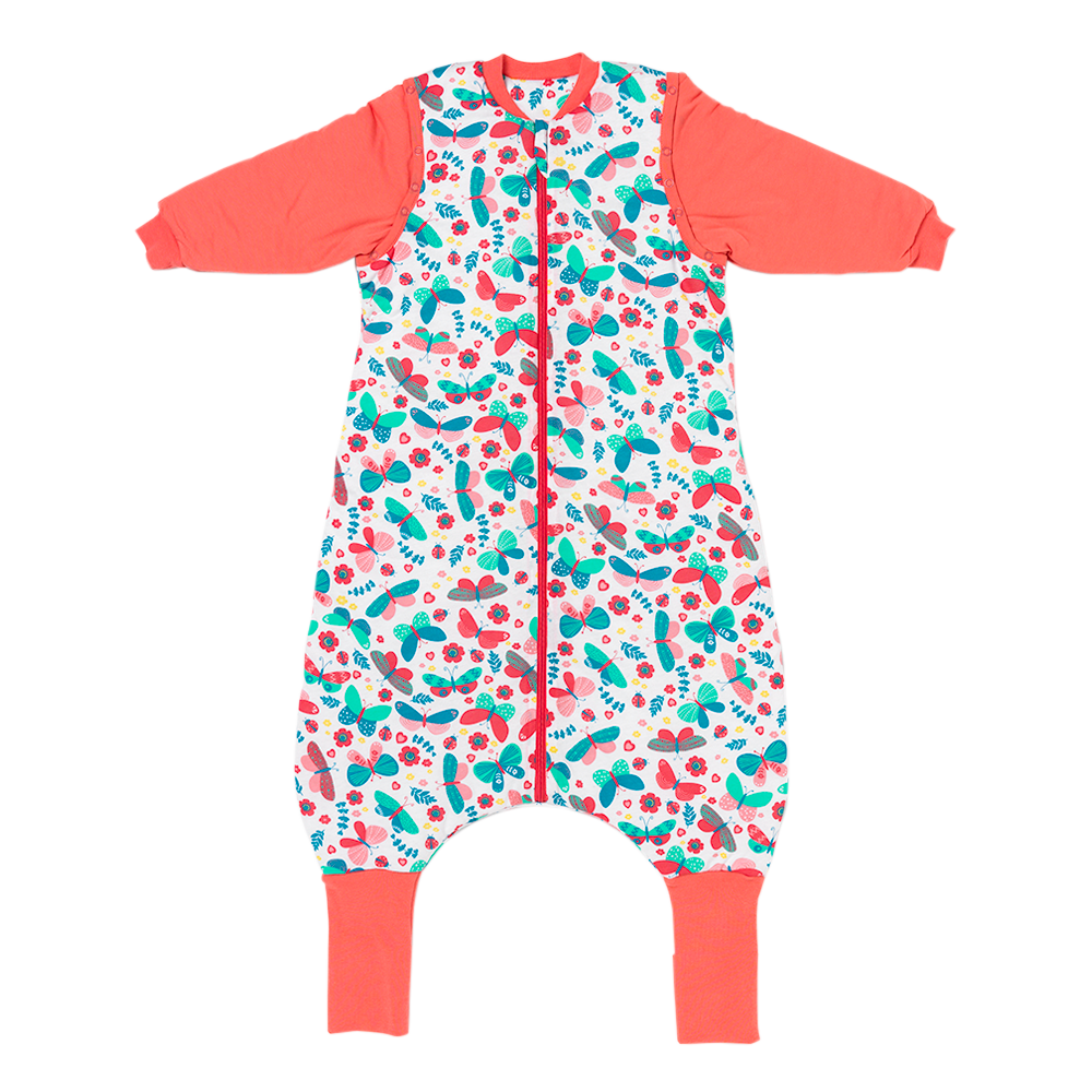 Sleeping Bag with Feet & Foldable Feet Covers - 2.5 TOG_Butterfly_front_461