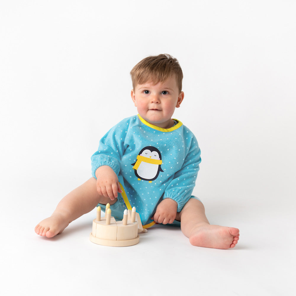 Waterproof Baby Bib with Sleeves_Polar Pals_4_411