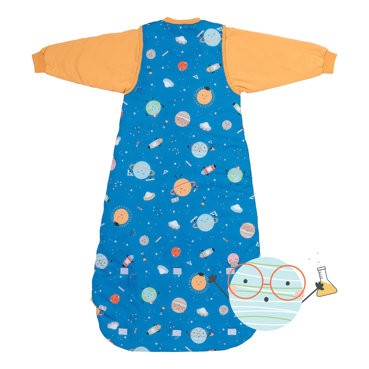 Sleeping Bag with Detachable Sleeves - 2.5 TOG_Space_back_465