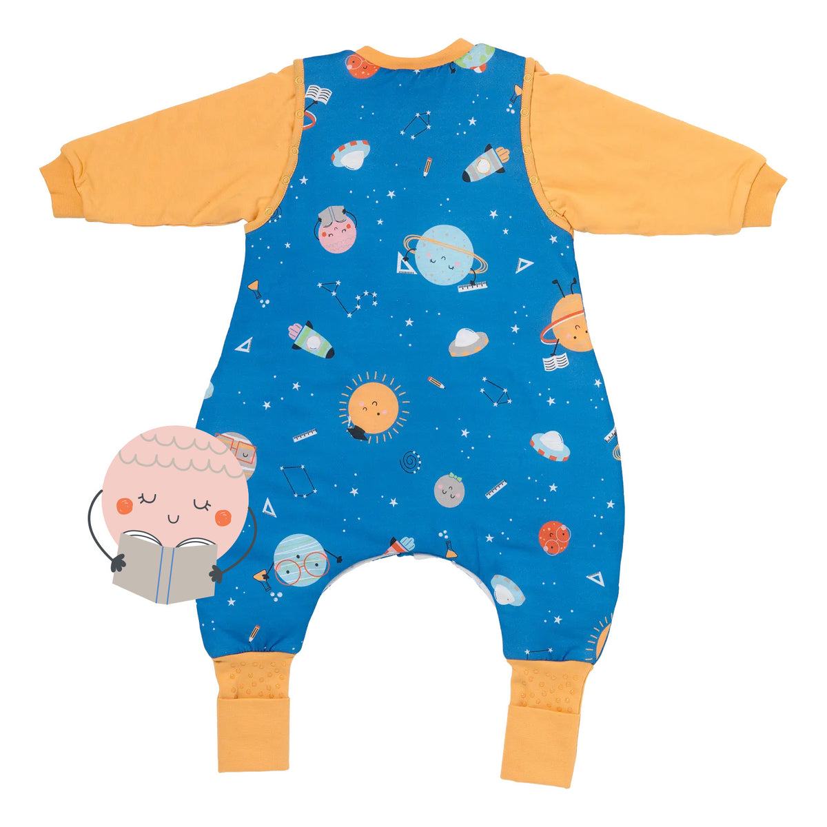 Sleeping Bag with Feet & Foldable Feet Covers - 2.5 TOG_Space_back_461