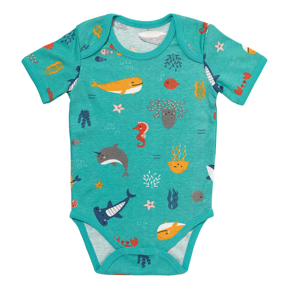 100% Organic Short Sleeve Baby Body - 5-pack_Under the Sea_4_430
