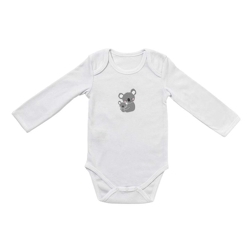 Organic Long Sleeve Baby Body - 3-pack_Koala_3_434