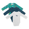 Organic Long Sleeve Baby Body - 3-pack_Under the Sea_1_434