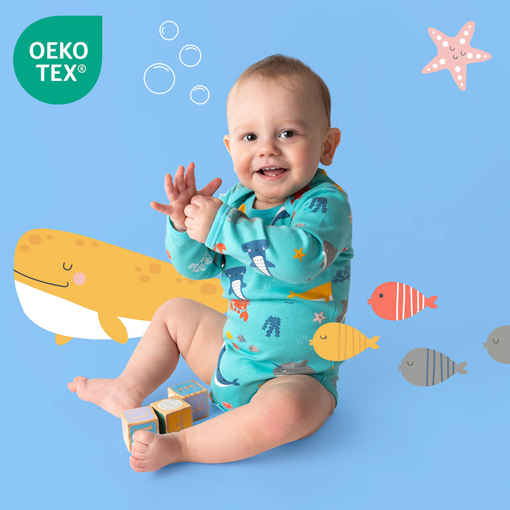 Organic Long Sleeve Baby Body - 3-pack_Under the Sea_2_434