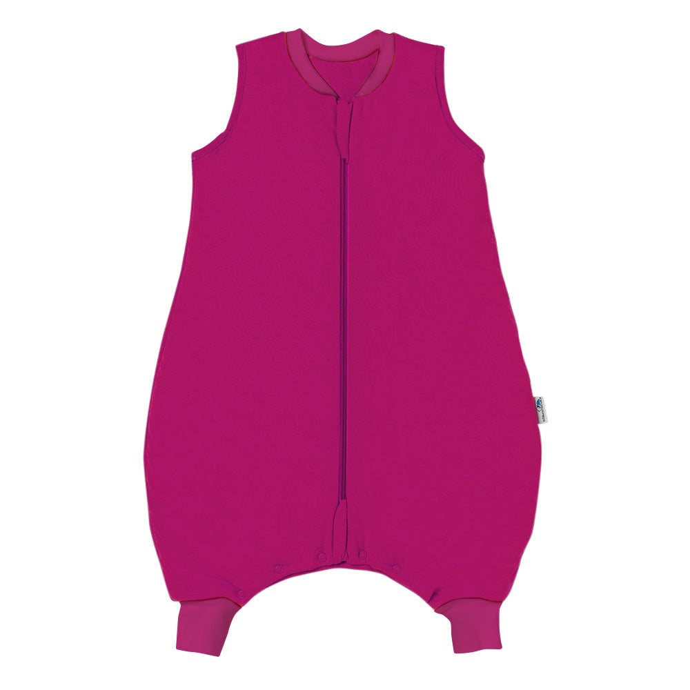Plain Sleeping Bag with Feet - 2.5 TOG_Berry_front_463