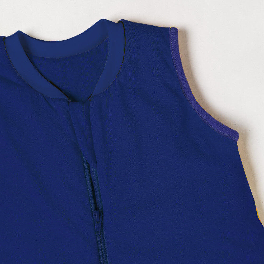 Plain Sleeping Bag with Feet - 2.5 TOG_Navy Blue_sleeve area_463
