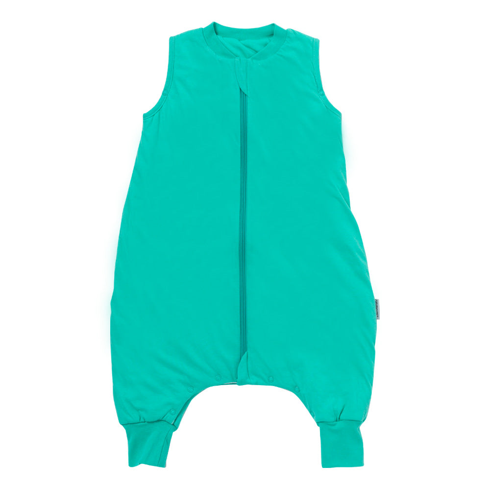 Plain Sleeping Bag with Feet - 2.5 TOG_Turquoise_front_463