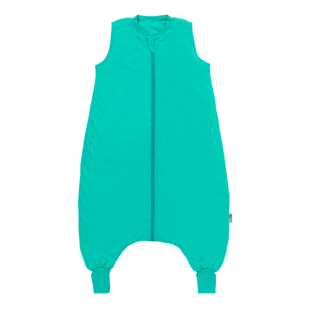 Plain Sleeping Bag with Feet - 2.5 TOG_Turquoise_front_463