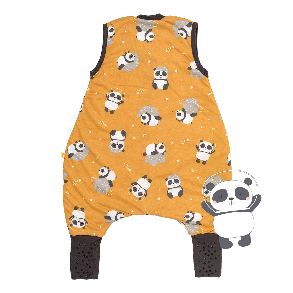 Sleeping Bag with Feet & Foldable Feet Covers - 1.0 TOG_Panda_back_418