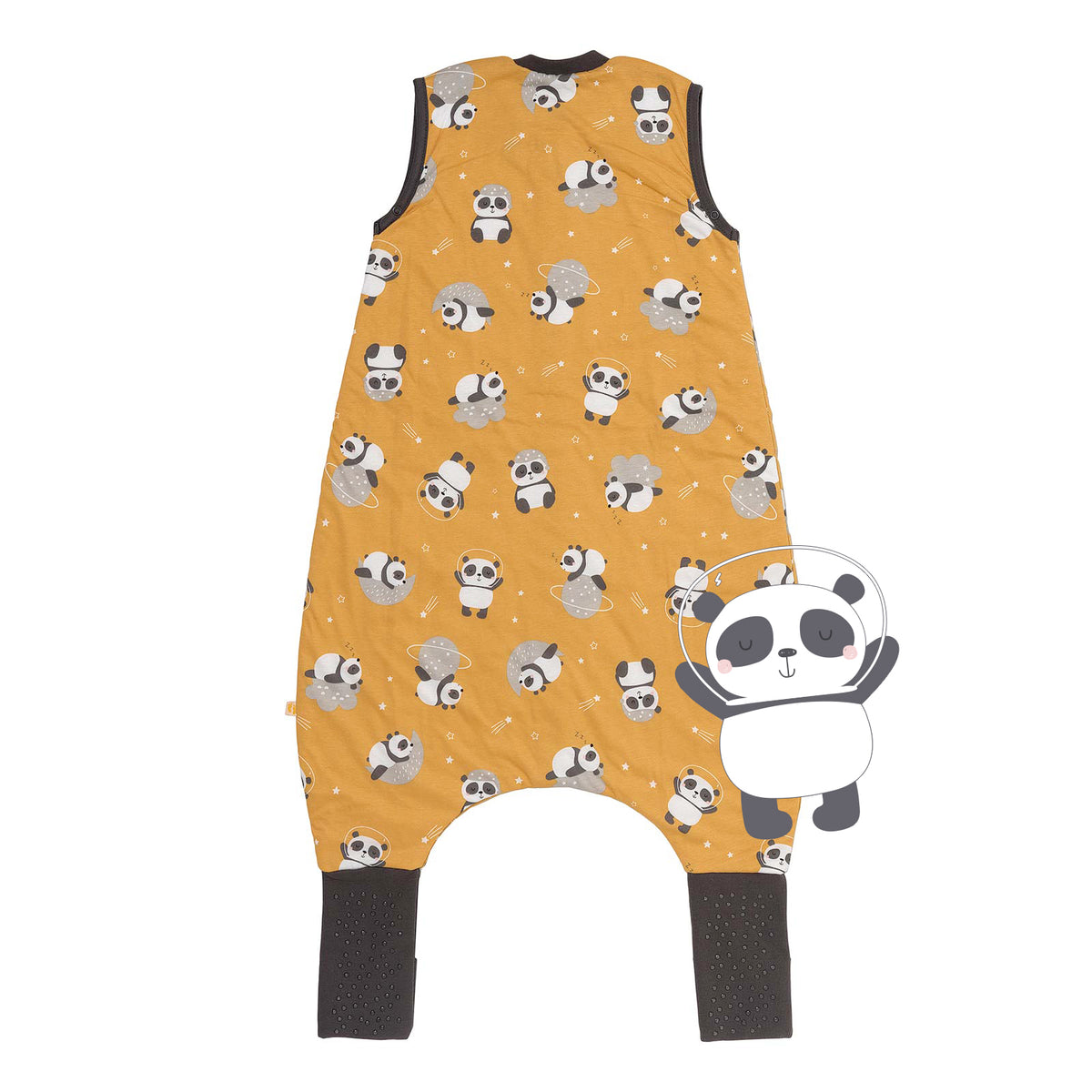 Sleeping Bag with Feet & Foldable Feet Covers - 1.0 TOG_Panda_back_418