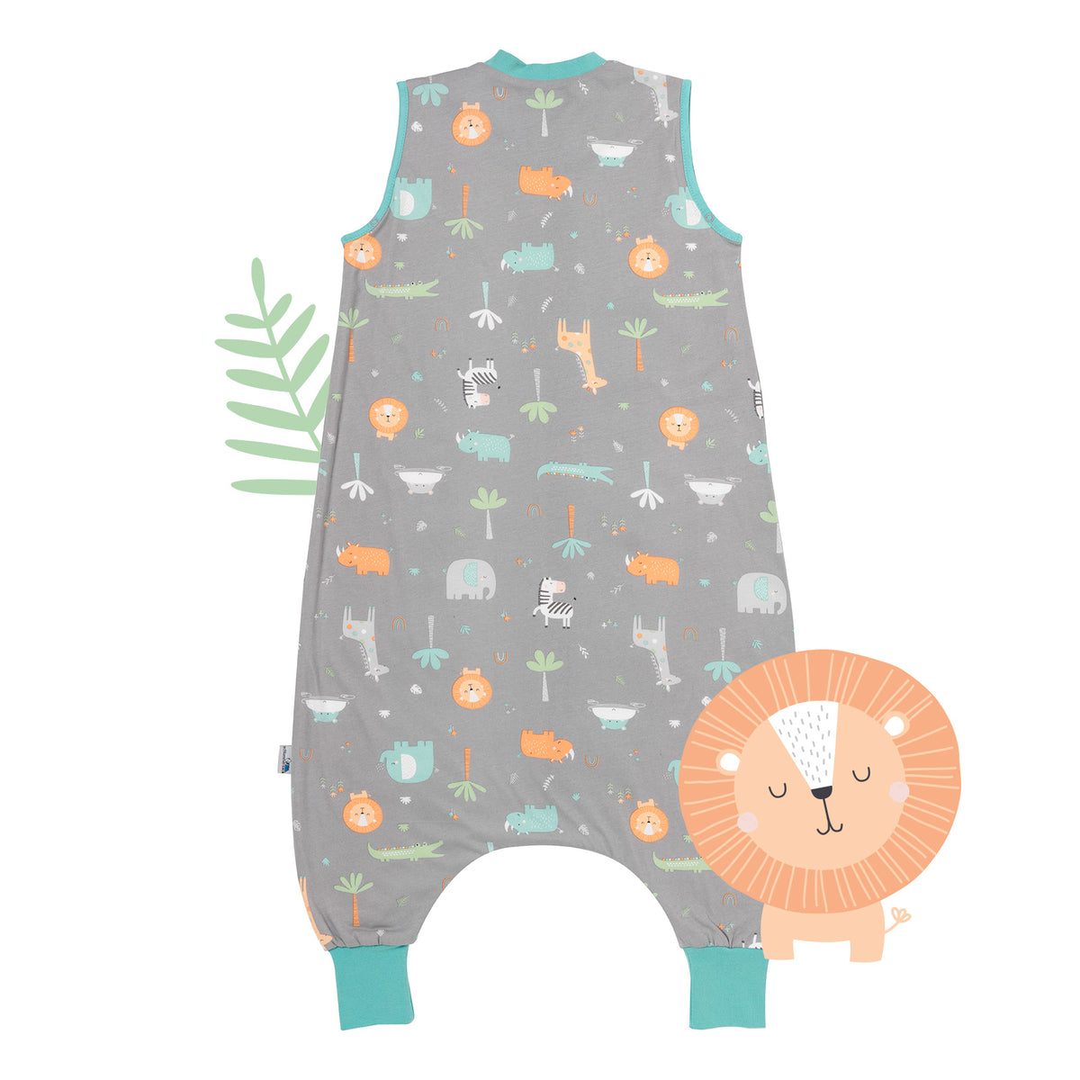 Sleeping Bag with Feet & Foldable Feet Covers - 1.0 TOG_Safari_back_418