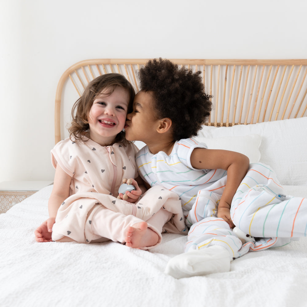 Sleeping Bag with Feet & Foldable Feet Covers - 1.0 TOG_Rainbow Stripes_9_418