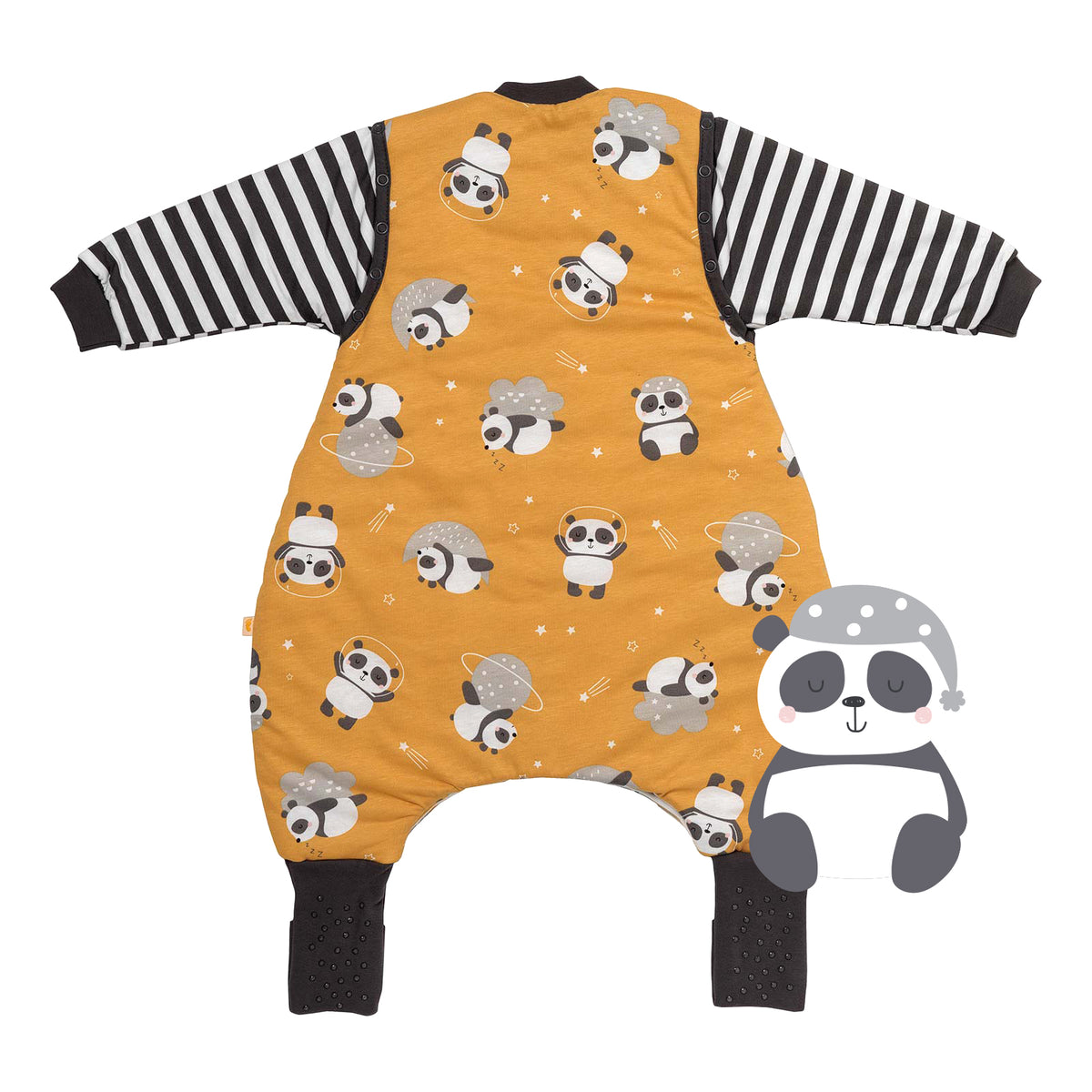 Sleeping Bag with Feet Foldable Feet Covers & Sleeves - 1.0 TOG_Panda_back_1182