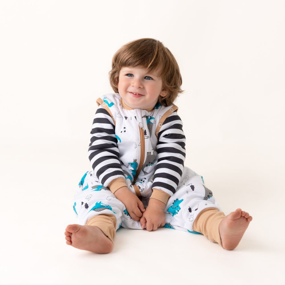 Sleeping Bag with Feet & Foldable Feet Covers - 2.5 TOG_Jurassic_foot area_461