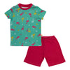 Organic Short Children's Pyjamas_Flamingo_front_445