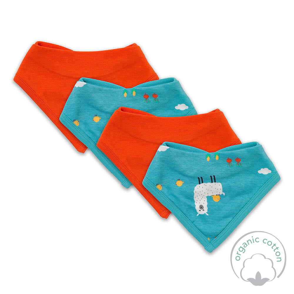 Organic Baby Bandanas - 4-pack_Farmyard_3_446