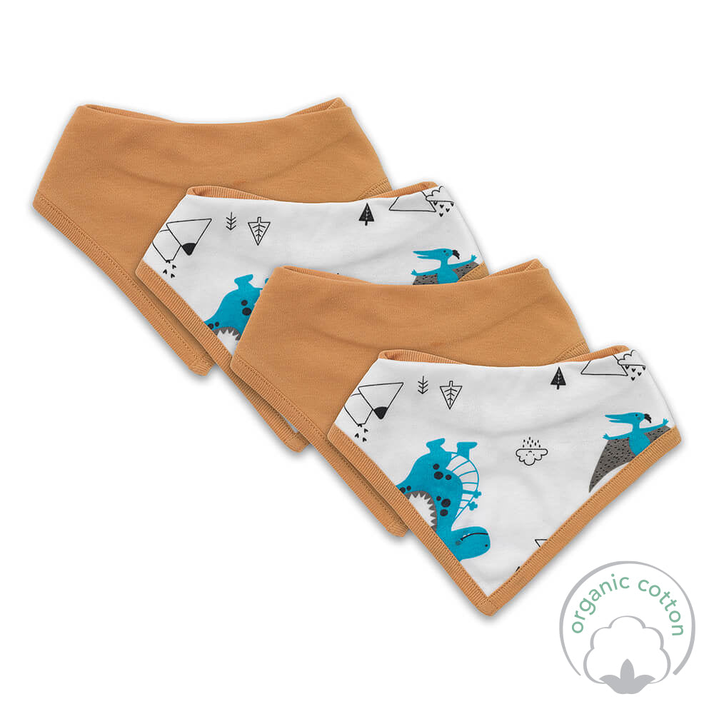 Organic Baby Bandanas - 4-pack_Jurassic_3_446