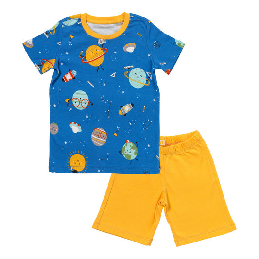 Organic Short Children's Pyjamas_Space_front_445