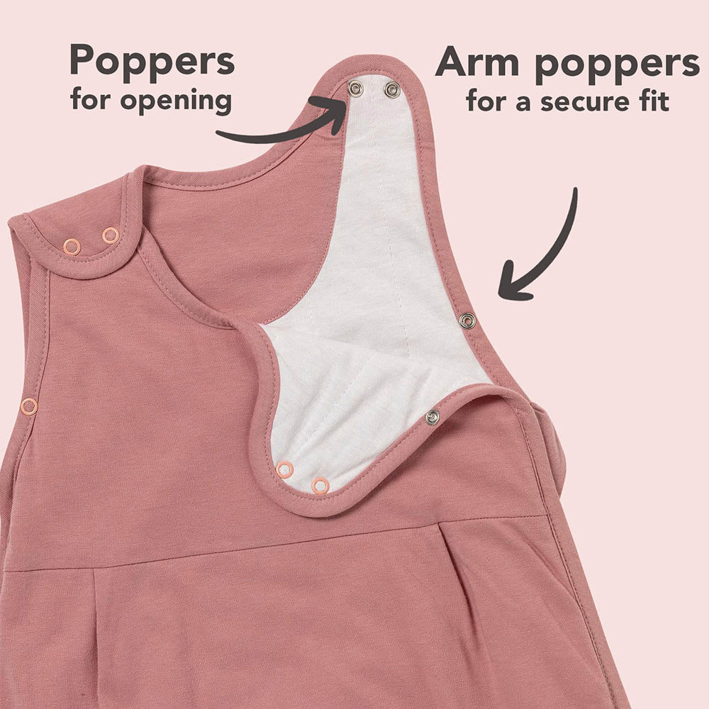 Plain Sleeping Bag - 1.0 TOG_Rose Pink_sleeve area_425