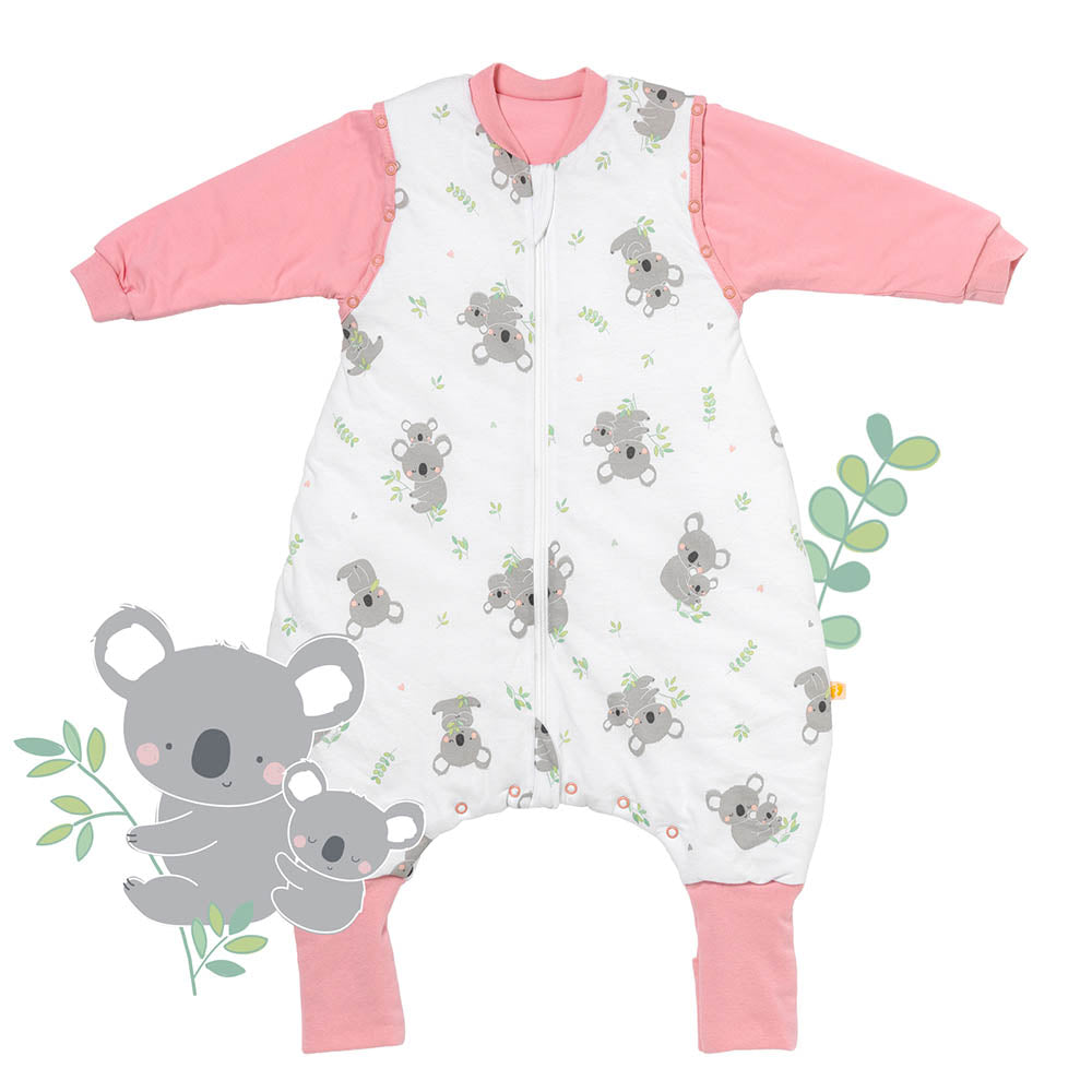 Sleeping Bag with Feet Foldable Feet Covers & Sleeves - 1.0 TOG_Koala_front_1182