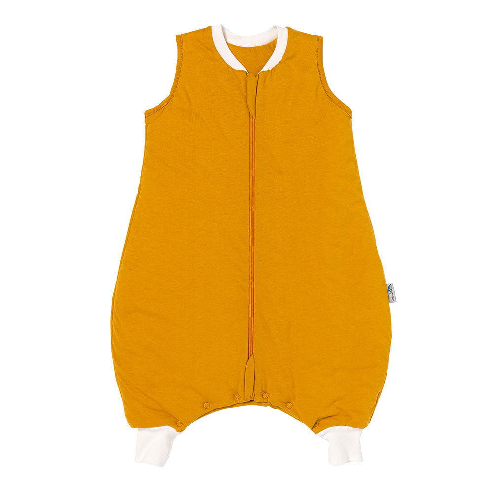 Plain Sleeping Bag with Feet - 2.5 TOG_Mustard_front_463