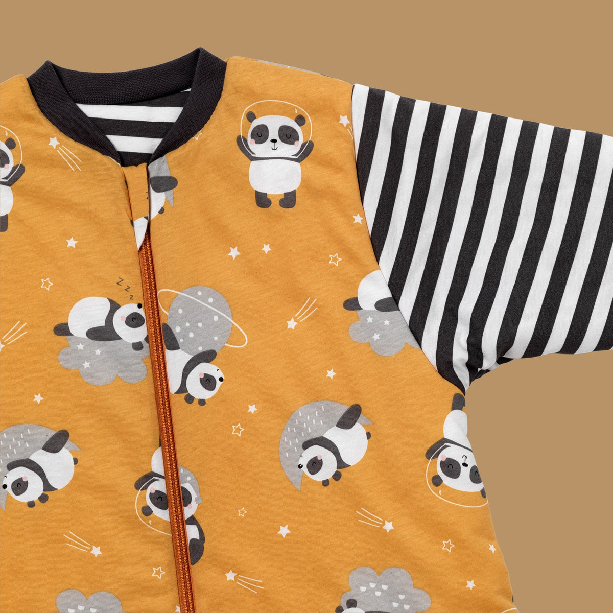 Long Sleeve Baby Sleeping Bag - 3.5 TOG_Panda_sleeve area_471