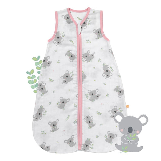 Muslin Baby Sleeping Bag - 0.5 TOG_Koala_front_415