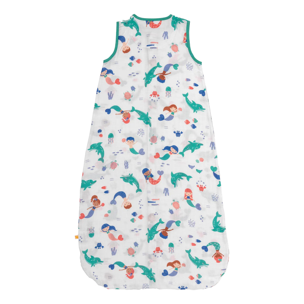 Muslin Baby Sleeping Bag - 0.5 TOG_Mermaid_back2_415