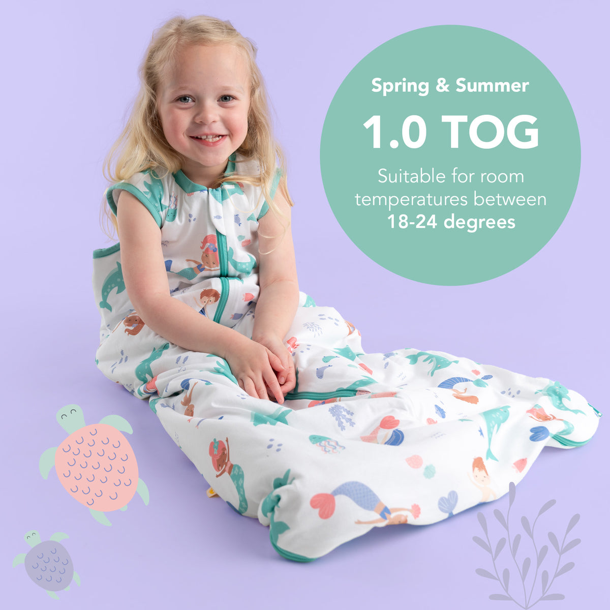 Baby Sleeping Bag - 1.0 TOG_Mermaid_TOG_420