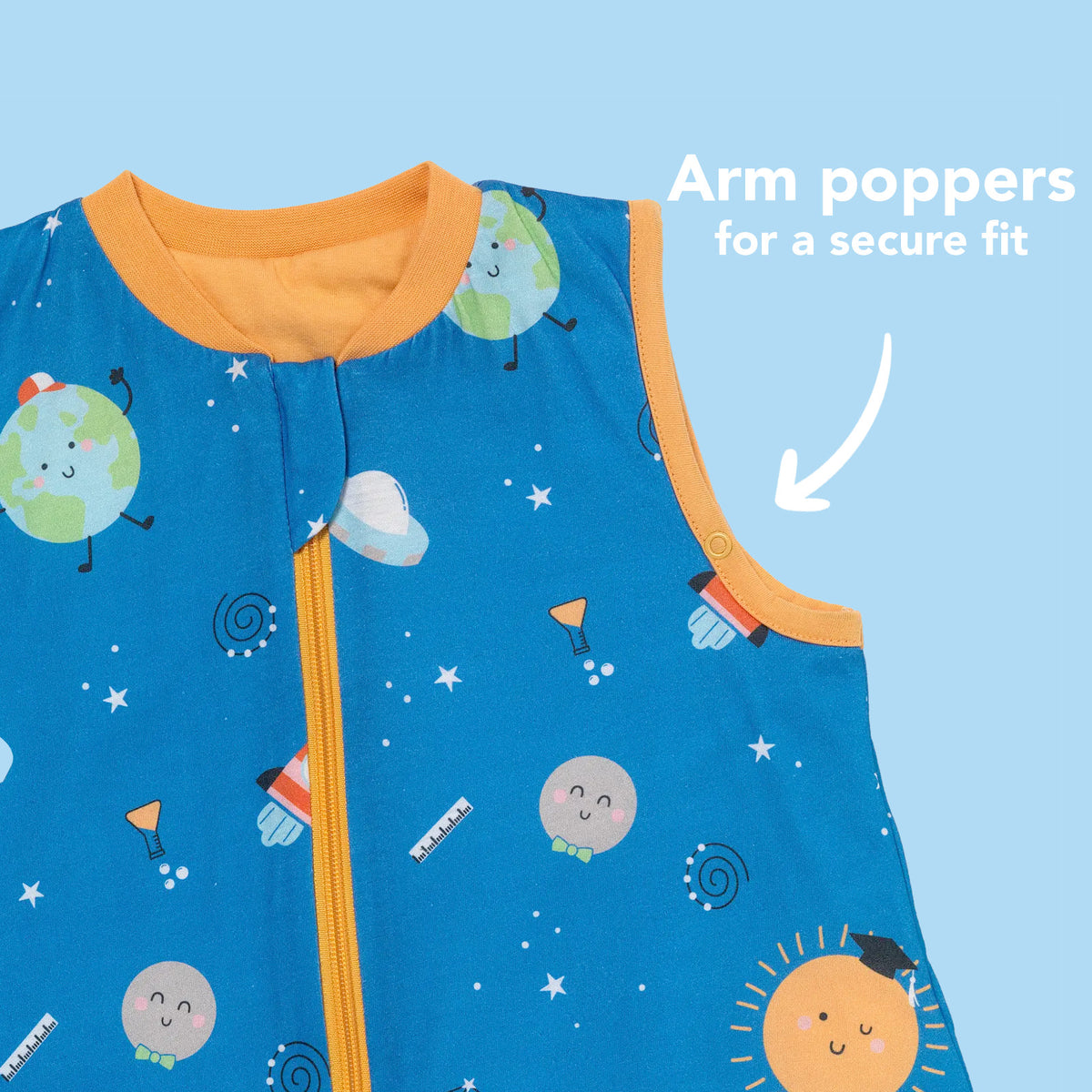 Baby Sleeping Bag - 1.0 TOG_Space_sleeve area_420