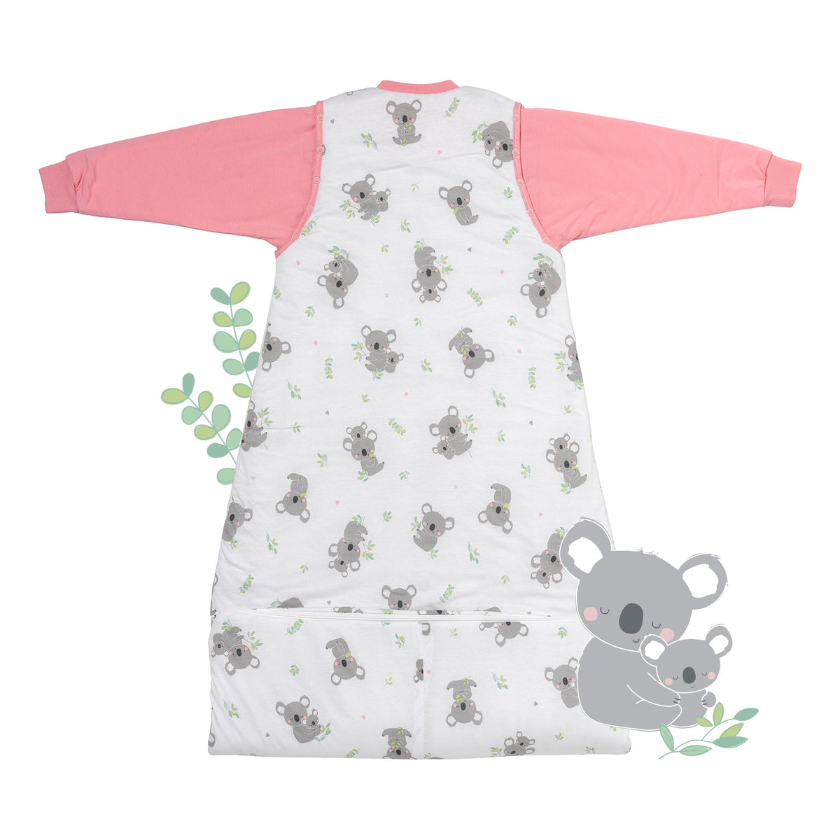 Sleeping Bag with Detachable Sleeves - 2.5 TOG_Koala_back_465