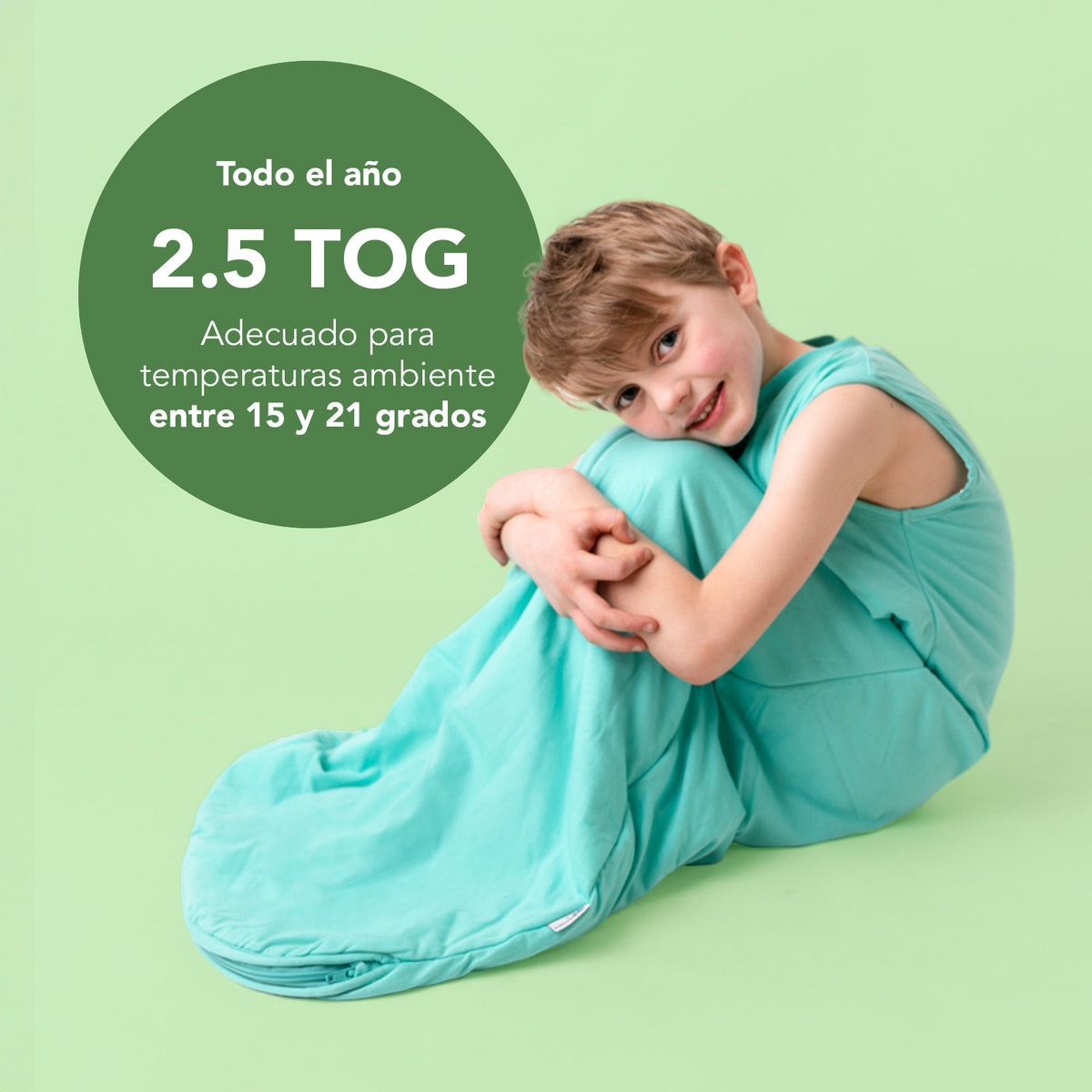 Plain Sleeping Bag - 2.5 TOG_Turquoise_TOG_467