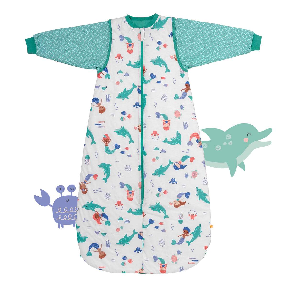 Sleeping Bag with Detachable Sleeves - 2.5 TOG_Mermaid_front_465