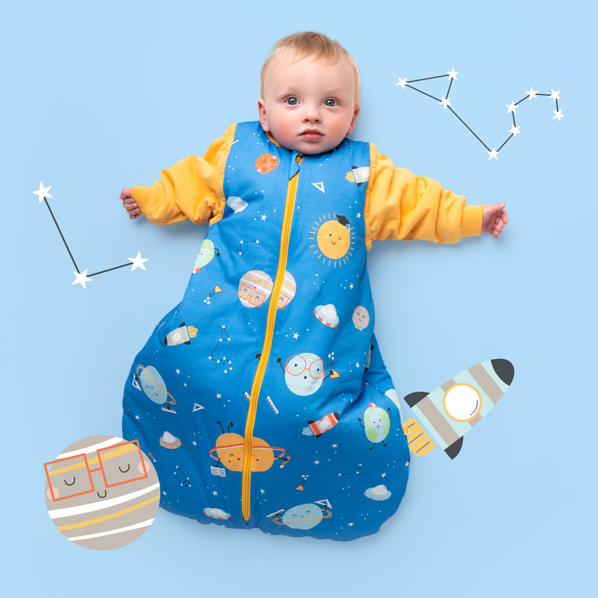 Sleeping Bag with Detachable Sleeves - 2.5 TOG_Space_sample image_465