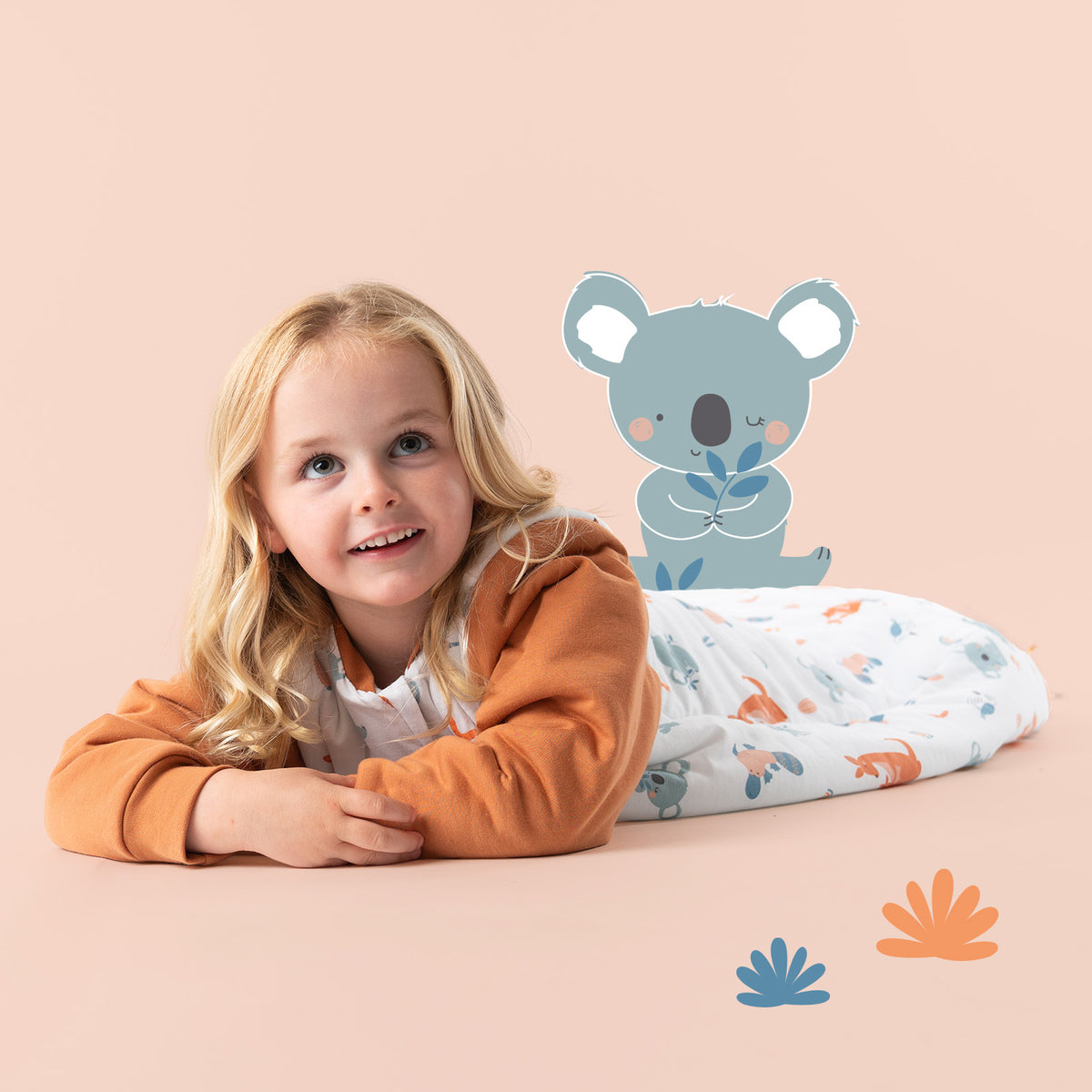 Long Sleeve Baby Sleeping Bag - 3.5 TOG_Kangaroo_sample image_471