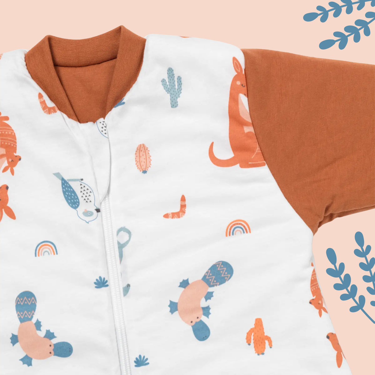 Long Sleeve Baby Sleeping Bag - 3.5 TOG_Kangaroo_sleeve area_471