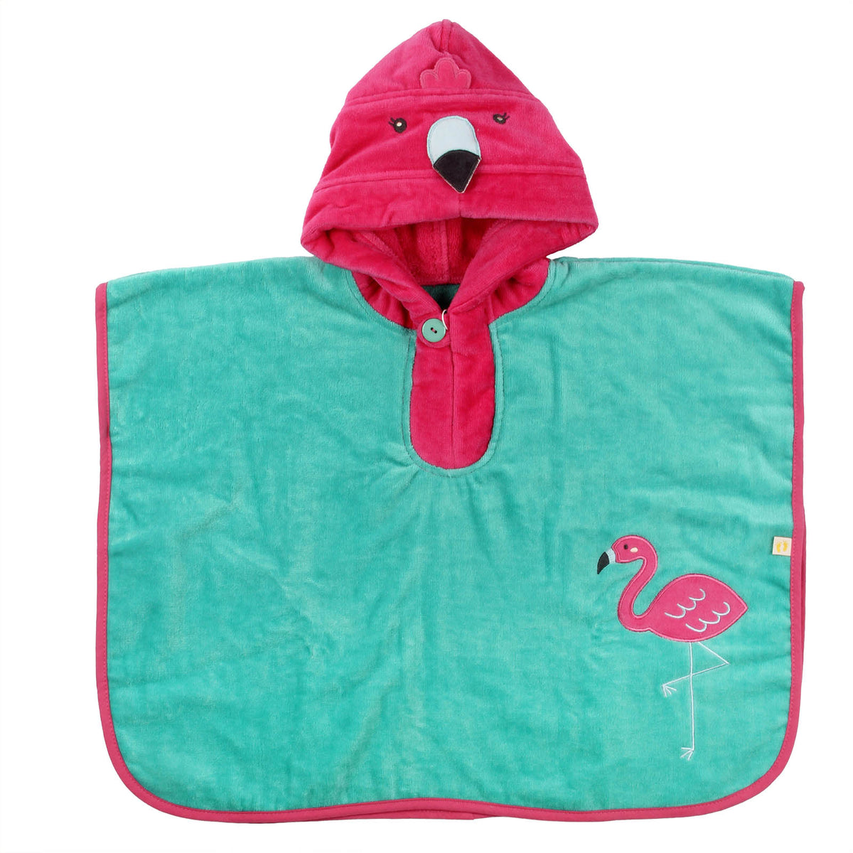 Hooded Bath Poncho_Flamingo_1_409