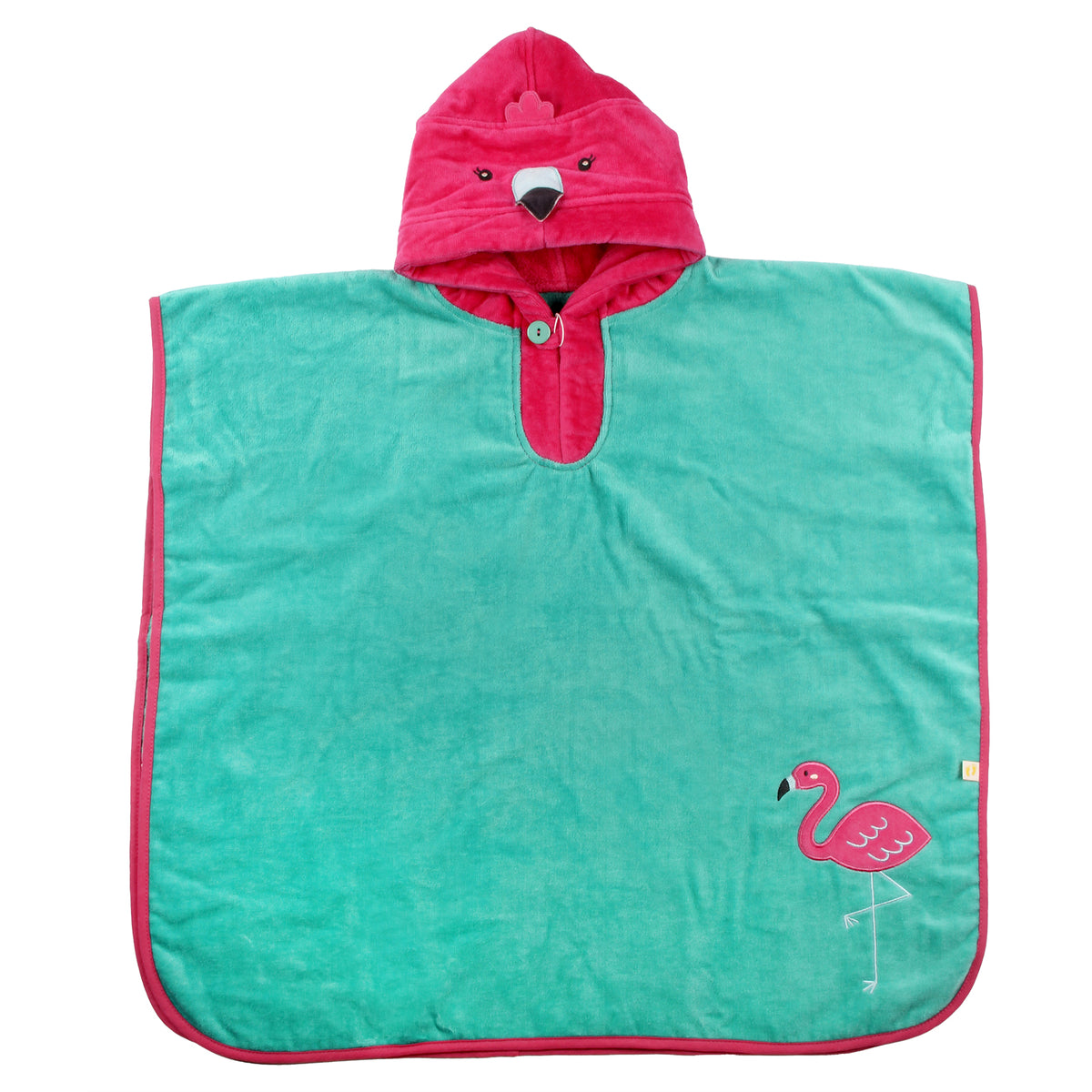 Hooded Bath Poncho_Flamingo_1_409