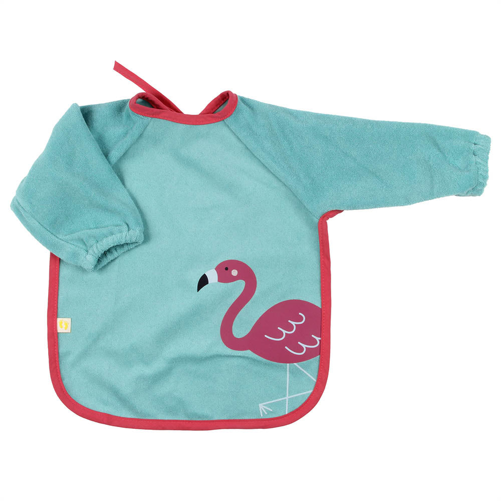 Waterproof Baby Bib with Sleeves_Flamingo_2_411