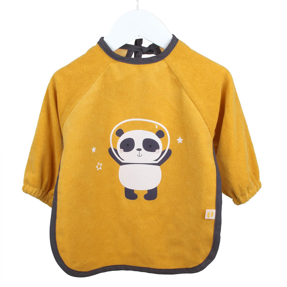 Waterproof Baby Bib with Sleeves_Panda_1_411