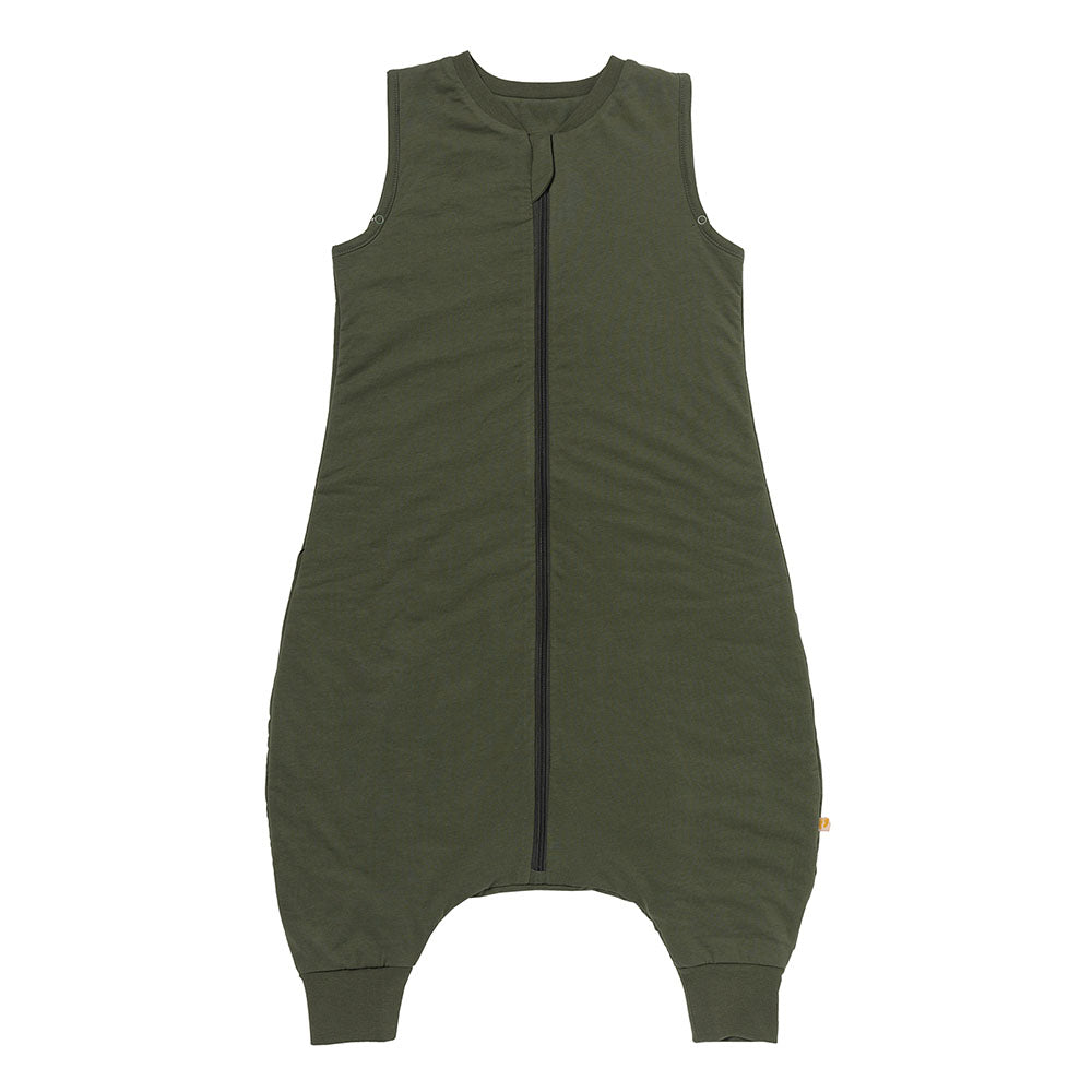 Plain Sleeping Bag with Feet - 2.5 TOG_Olive_front_463
