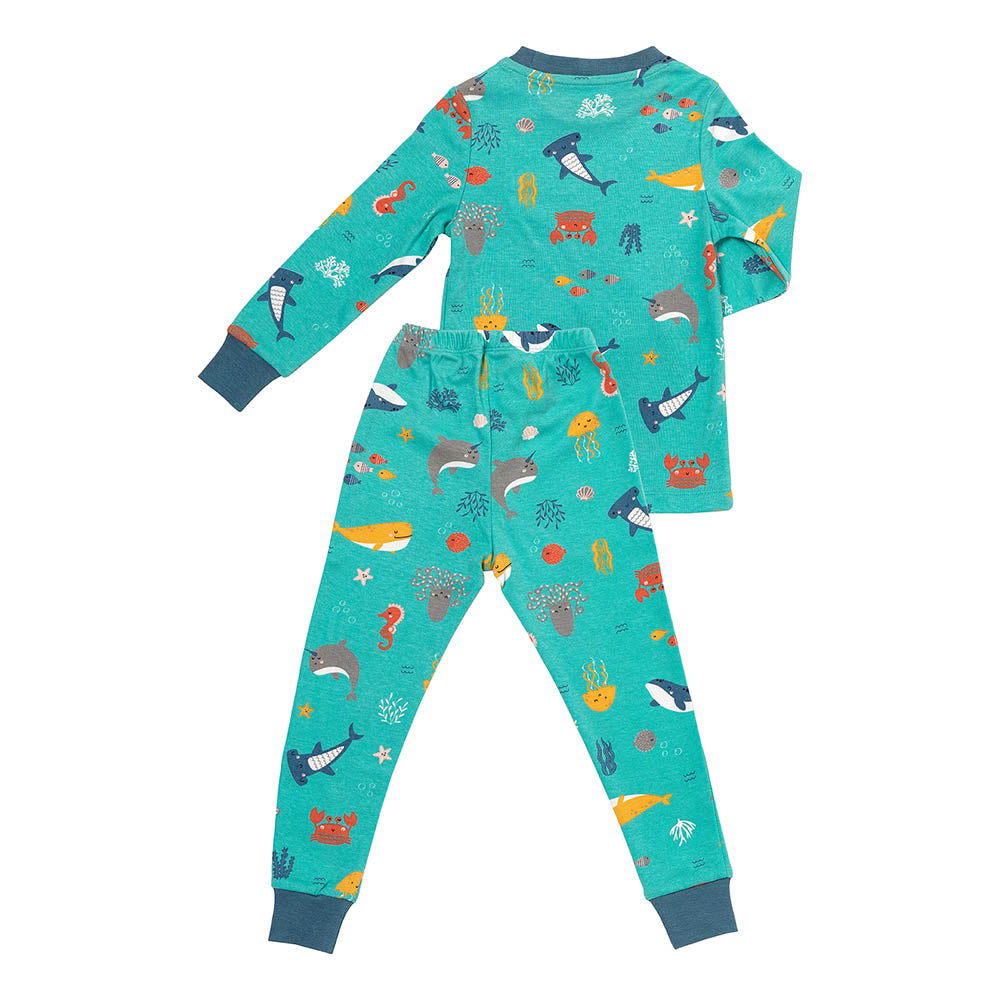 Organic Children's Pyjamas_Under the Sea_back_444