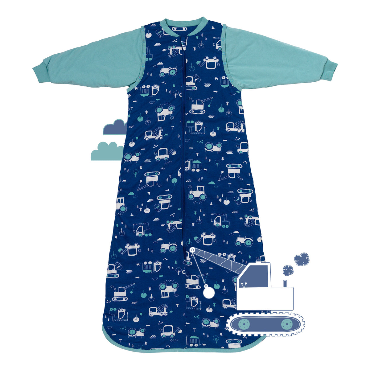 Sleeping Bag with Detachable Sleeves - 2.5 TOG_Digger_front_465
