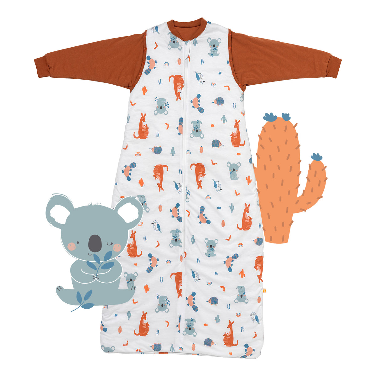 Sleeping Bag with Detachable Sleeves - 2.5 TOG_Kangaroo_front_465