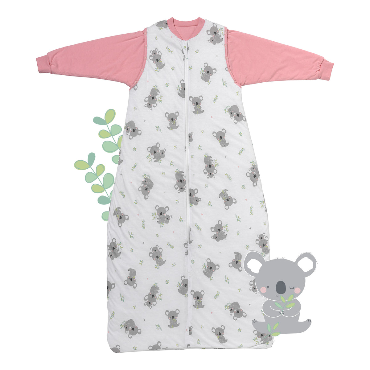 Sleeping Bag with Detachable Sleeves - 2.5 TOG_Koala_front_465