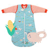 Organic Sleeping Bag with Detachable Sleeves - 2.5 TOG_Farmyard_front_466