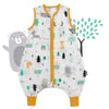 Muslin Sleeping Bag with Feet - 0.5 TOG_Woodland Animals_front_412