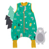 Organic Sleeping Bag with Feet & Foldable Feet Covers - 1.0 TOG_Woodland Animals_front_419