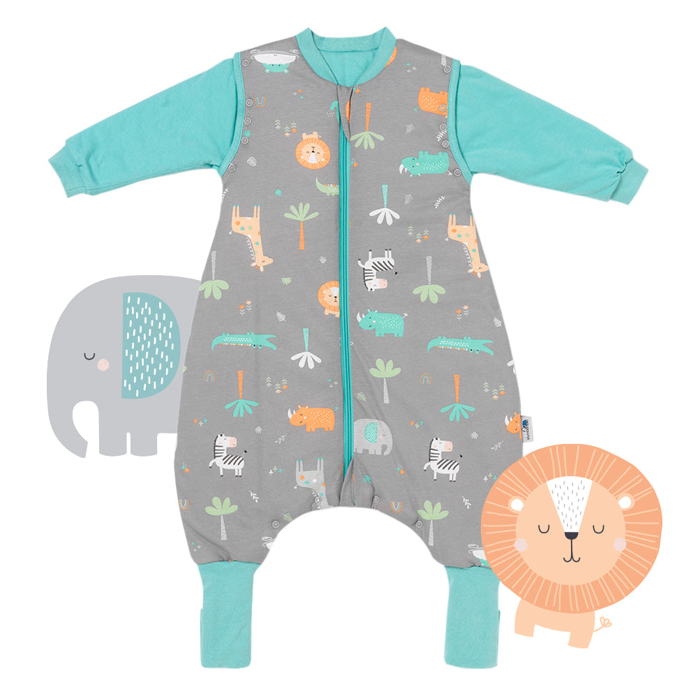 Sleeping Bag with Feet & Foldable Feet Covers - 2.5 TOG_Safari_front_461